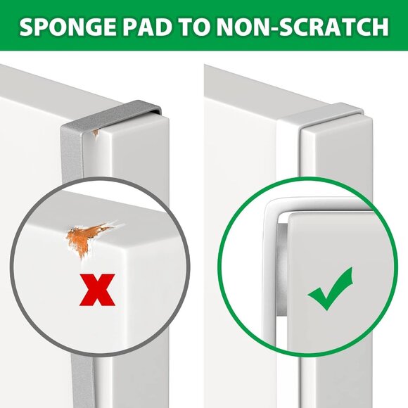 Functional 14" Over Door Hooks - Durable Wreath & Coat Holders, White-4 Pack - Picture 6 of 8